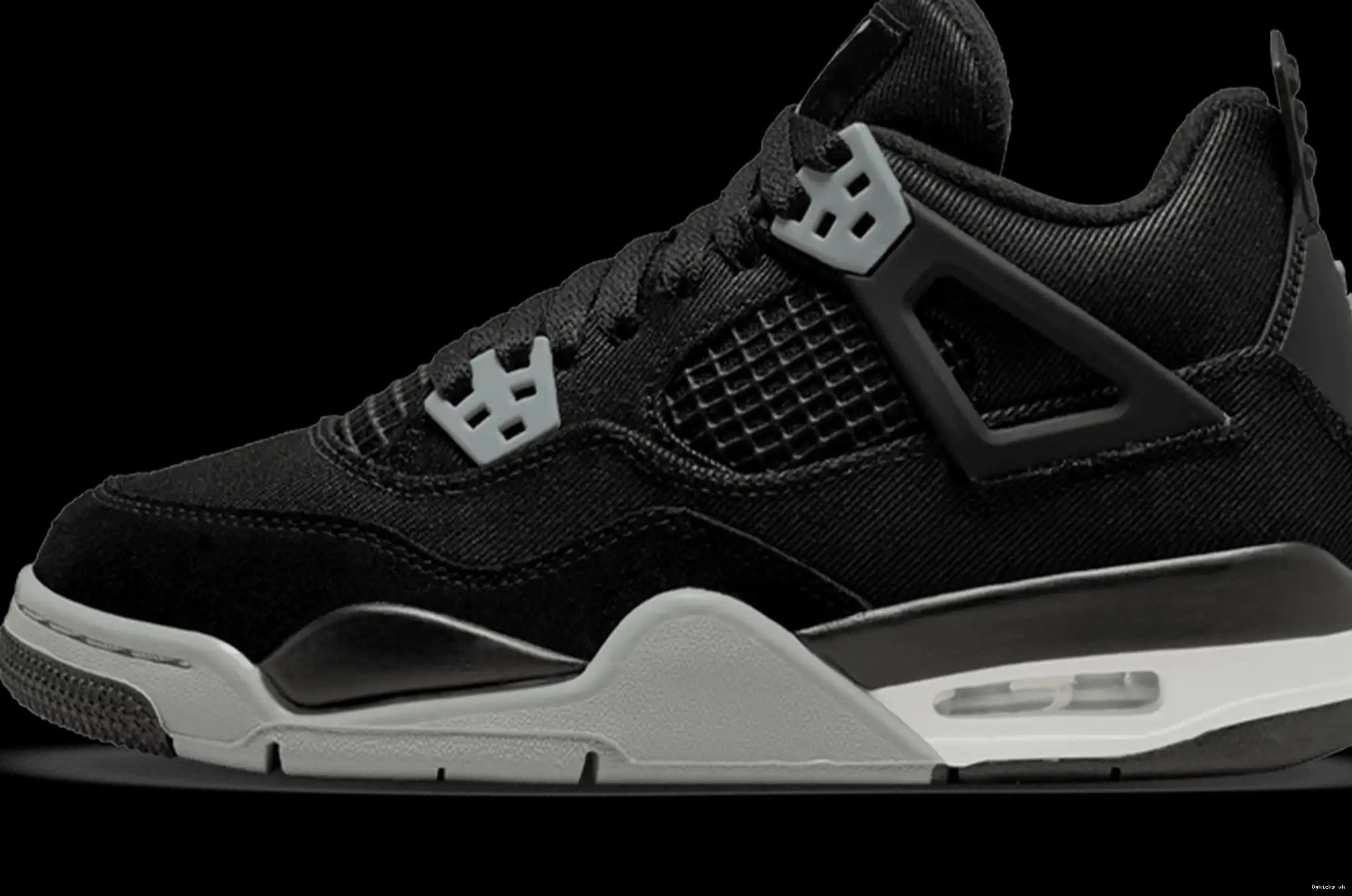 GS Air Black Canvas Jordan 4 Retro 0618